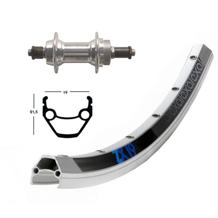 Exal Rueda Tr.26X1.75 Winora Exal Zx 19 Qr Plata Mate Exal Rueda Tr.26X1.75 Winora Exal Zx 19 Qr Plata Mate