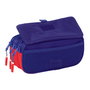 Trousse Fourre-Tout Triple Atlético Madrid Bleu Blanc Rouge 21,5 x 10 x 8 cm