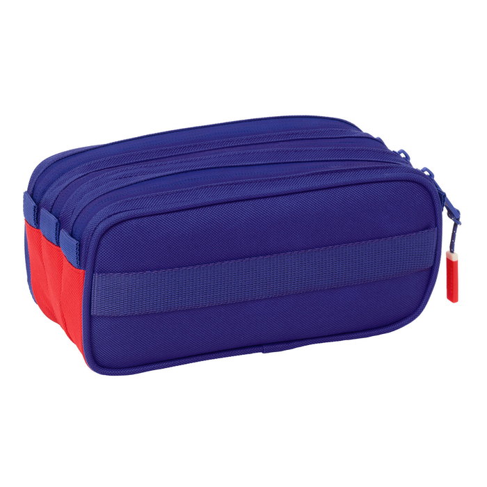 Trousse Fourre-Tout Triple Atlético Madrid Bleu Blanc Rouge 21,5 x 10 x 8 cm Trousse Fourre-Tout Triple Atlético Madrid Bleu Blanc Rouge 21,5 x 10 x 8 cm