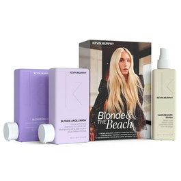 Kevin Murphy - Coffret Blonde Angel : Shampoo Hydratant & Protecteur de Couleur 250 ml + Crème Capillaire Hydratante 250 ml + Spray Texturisant Hair Resort 150 ml