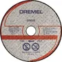 Dremel DSM520 - Lot de 2 disques à tronçonner abrasifs renforcés de 77 mm pour scie compacte, découpe maçonnerie et pierre