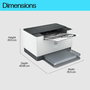HP Imprimante LaserJet M207dw Noir et Blanc, 28 ppm, Wi-Fi, Impression Recto-Verso Automatique, Compacte