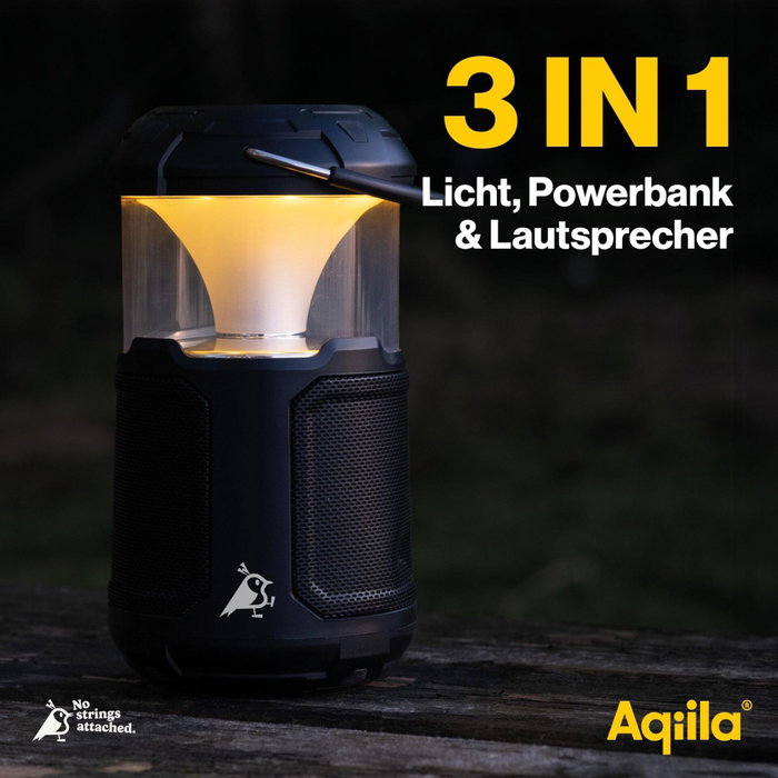 Aqiila Soundbird B10 Haut-parleur Bluetooth, Lampe RGB et Powerbank