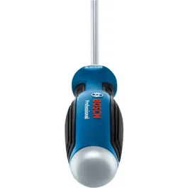 Bosch Professional - Tournevis plat 4,5x100 mm - Tige métallique traversante, embout de frappe, manche Softgrip ergonomique