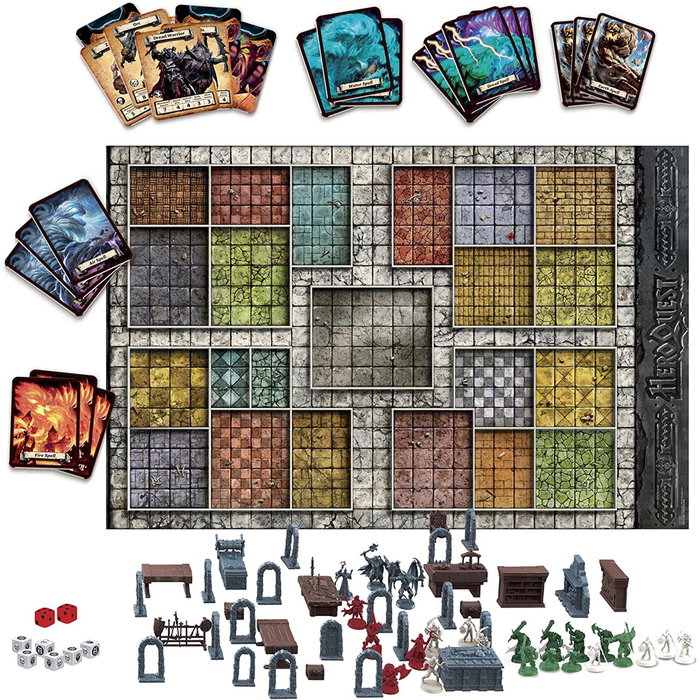 Hasbro Gaming Jeu De Table Heroquest F2847 en Espagnol - Jeu de Plateau Fantastique et d'Aventure pour 2 à 5 Joueurs à Partir de 14 Ans Hasbro Gaming Jeu De Table Heroquest F2847 en Espagnol - Jeu de Plateau Fantastique et d'Aventure pour 2 à 5 Joueurs à Partir de 14 Ans