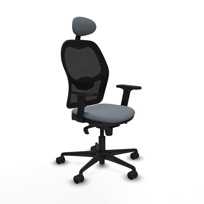 Piqueras y Crespo Chaise de Bureau avec Appui-tête 2D036N1 Gris Piqueras y Crespo Chaise de Bureau avec Appui-tête 2D036N1 Gris