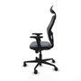 Piqueras y Crespo Chaise de Bureau avec Appui-tête 2D036N1 Gris