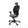 Piqueras y Crespo Chaise de Bureau avec Appui-tête 2D036N1 Gris