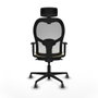 Piqueras y Crespo Chaise de Bureau 1D036G2 Crème