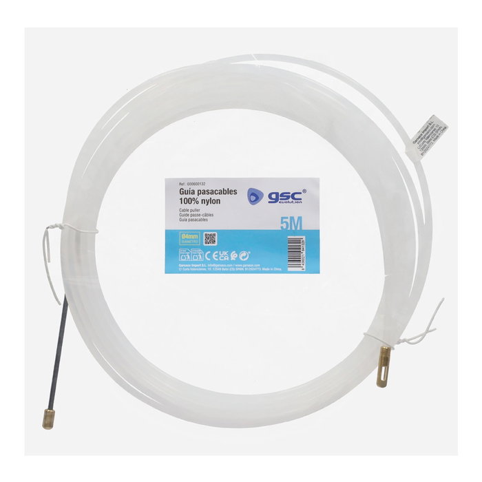 GSC Evolution Guía pasacables 100% nylon 4mm 5M Blanco GSC Evolution Guía pasacables 100% nylon 4mm 5M Blanco
