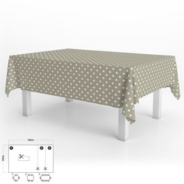 ORYX Nappe rectangulaire beige Topos 140 x 250 cm
