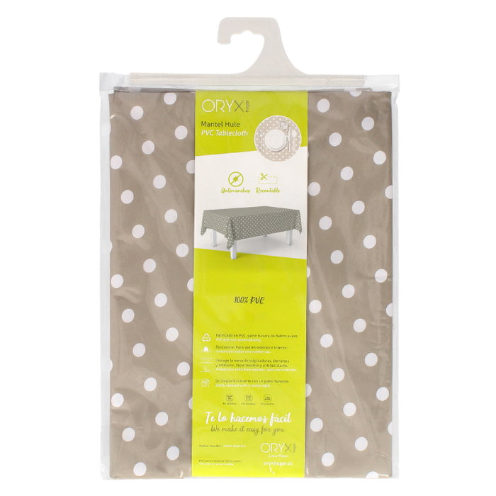 ORYX Nappe rectangulaire beige Topos 140 x 250 cm ORYX Nappe rectangulaire beige Topos 140 x 250 cm
