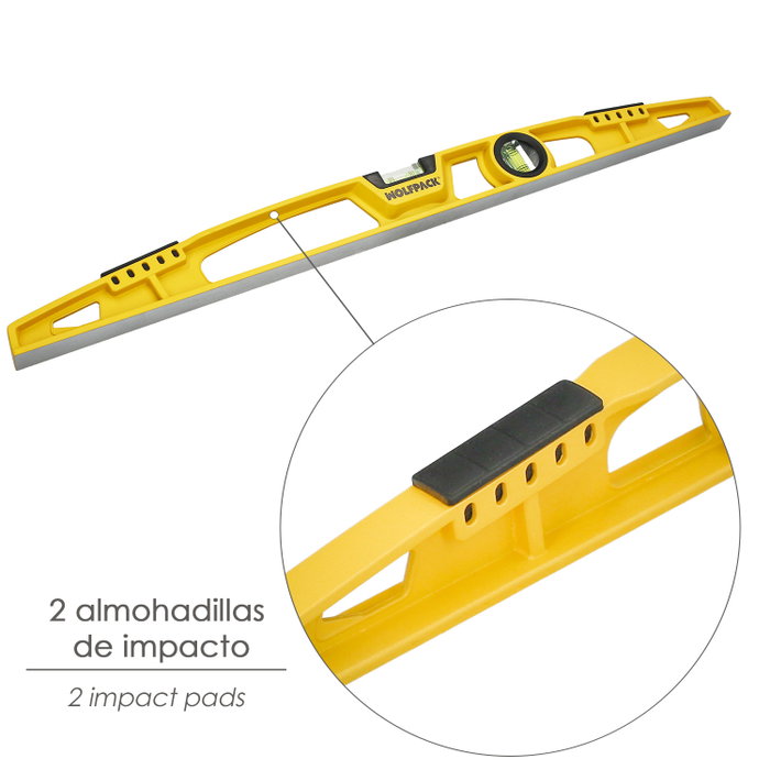 WOLFPACK LINEA PROFESIONAL Nivel Ala De Avion Plus 60 cm