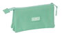 Safta Munich Basicos Porte-tout triple "Turquoise" 22 x 12 x 3 cm