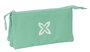 Safta Munich Basicos Porte-tout triple "Turquoise" 22 x 12 x 3 cm