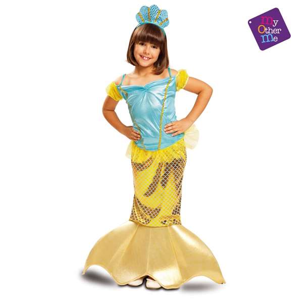 My Other Me Déguisement Sirenita Jaune, 7-9 ans