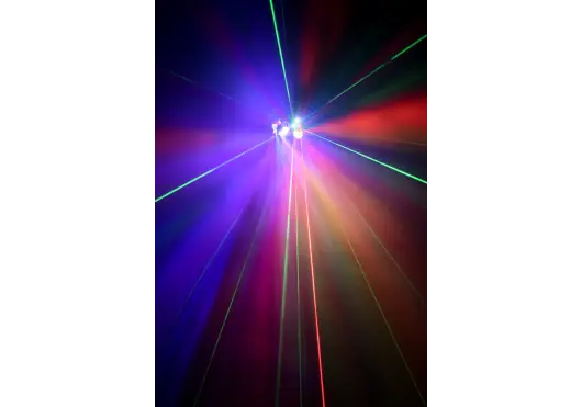 Algamlight FX-4 Projecteur LED 4-en-1 avec Roue de Gobos, Magic Ball, Strobe et Laser RV