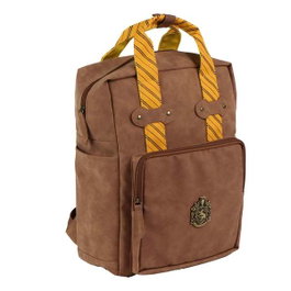 Cerdà - Mochila Casual Moda Polipiel Harry Potter Hufflepuff - Sac à dos en simili-cuir avec thème Hufflepuff
