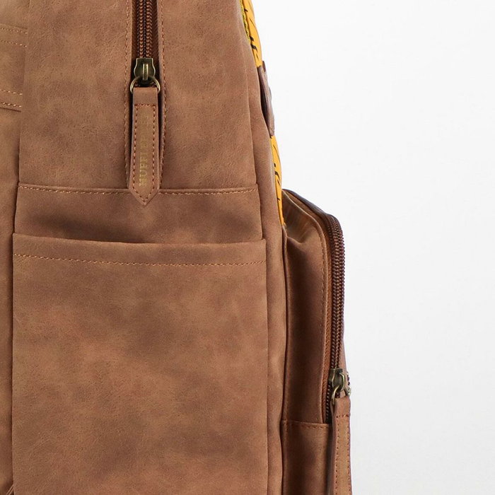 Cerdà - Mochila Casual Moda Polipiel Harry Potter Hufflepuff - Sac à dos en simili-cuir avec thème Hufflepuff