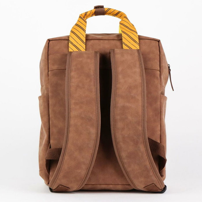 Cerdà - Mochila Casual Moda Polipiel Harry Potter Hufflepuff - Sac à dos en simili-cuir avec thème Hufflepuff