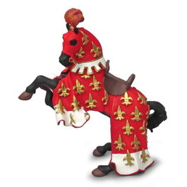 Papo Figure cheval prince Felipe rouge
