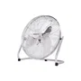 Oceanic Ventilateur de sol industriel 70W, Diamètre 35 cm, 3 vitesses, grille chromée, poignée de transport et range-câble intégré