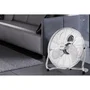 Oceanic Ventilateur de sol industriel 70W, Diamètre 35 cm, 3 vitesses, grille chromée, poignée de transport et range-câble intégré