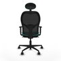 Piqueras y Crespo Chaise de Bureau 1D036N1 Turquoise