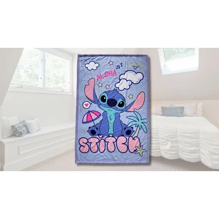 Stitch Plaid Sherpa Disney Stitch Holidays 100 x 150 cm Stitch Plaid Sherpa Disney Stitch Holidays 100 x 150 cm