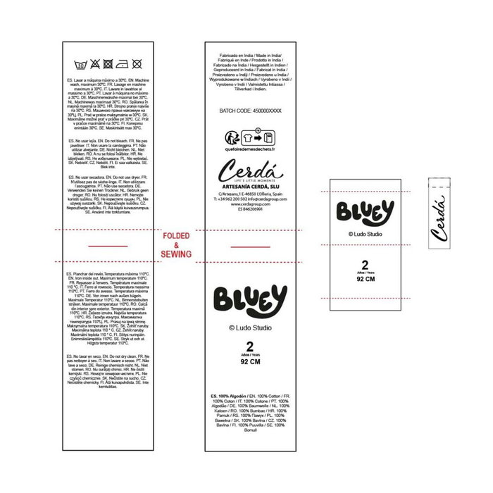 Sweat à capuche enfant Bluey Bleu foncé Sweat à capuche enfant Bluey Bleu foncé