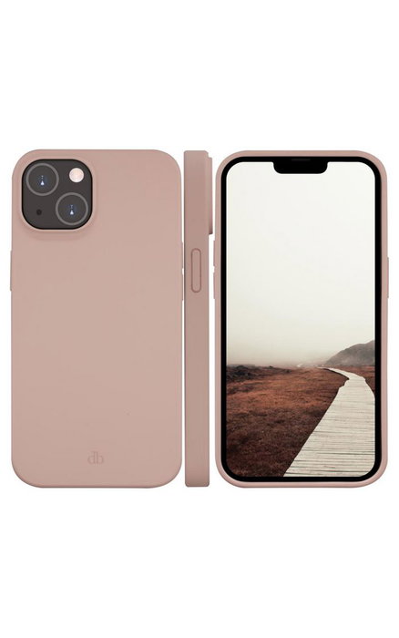 dbramante1928 Coque transparente recyclée pour iPhone 14 - Protection anti-choc, compatibilité charge sans fil, couleur Pink Sand - Étui slim et anti-dérapant dbramante1928 Coque transparente recyclée pour iPhone 14 - Protection anti-choc, compatibilité charge sans fil, couleur Pink Sand - Étui slim et anti-dérapant