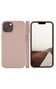 dbramante1928 Coque transparente recyclée pour iPhone 14 - Protection anti-choc, compatibilité charge sans fil, couleur Pink Sand - Étui slim et anti-dérapant