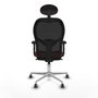 Piqueras y Crespo Chaise de Bureau avec Appui-tête 2D086G1 Bordeaux