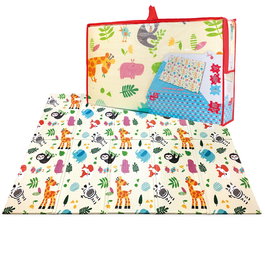 TACHAN - Mousse de jeu pliable XXL, 2m, tapis de sécurité antidérapant pour enfants à partir de 3 mois avec sac de transport