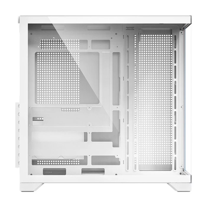 Hiditec H3 PRO Boîtier Gaming Midi Tower Blanc et Transparent