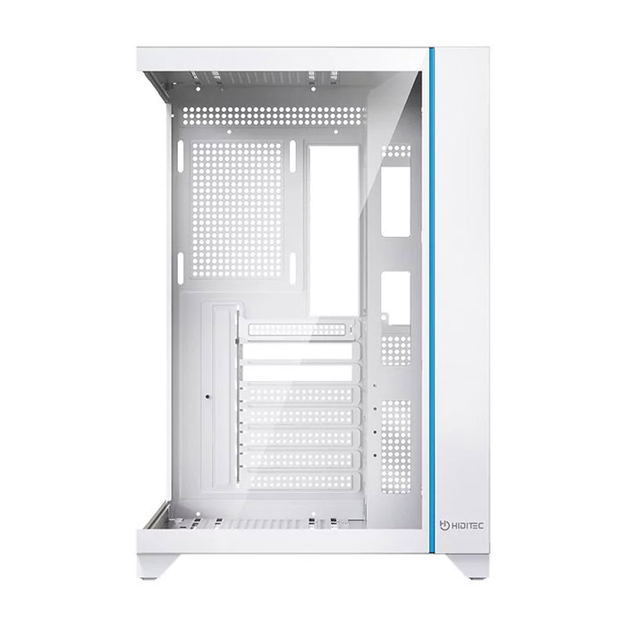 Hiditec H3 PRO Boîtier Gaming Midi Tower Blanc et Transparent