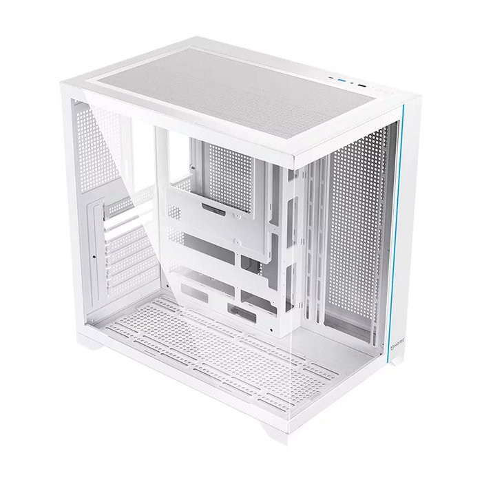 Hiditec H3 PRO Boîtier Gaming Midi Tower Blanc et Transparent
