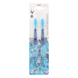 EPL Set Duo, Brosse à dents Officielle Tottenham Hotspur, Bleu, Pack de 2 pièces, Pour Enfants, Soins bucco-dentaires
