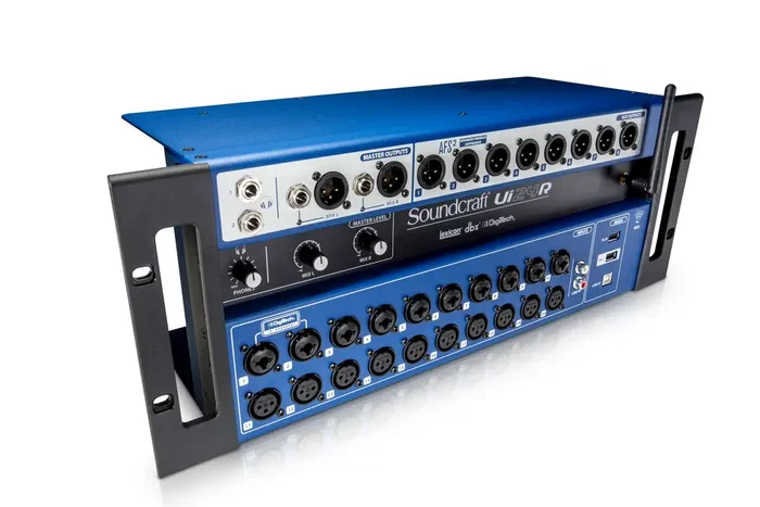Soundcraft Ui24R Console de mixage numérique rack 4U 24 entrées avec préamplis Studer, Wi-Fi double bande, enregistrement multipiste USB Soundcraft Ui24R Console de mixage numérique rack 4U 24 entrées avec préamplis Studer, Wi-Fi double bande, enregistrement multipiste USB