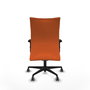 Piqueras Y Crespo Chaise de bureau Albacete orange avec mécanisme synchrone et accoudoirs 2D