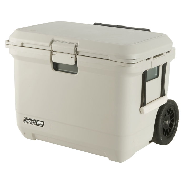 Coleman Pro 55QT Glacière avec Roulettes Blanche Coleman Pro 55QT Glacière avec Roulettes Blanche