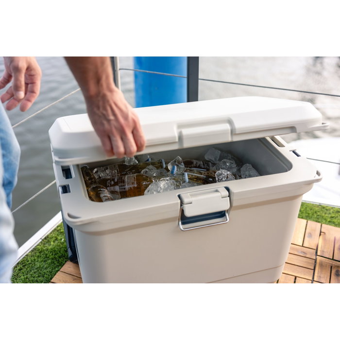 Coleman Pro 55QT Glacière avec Roulettes Blanche Coleman Pro 55QT Glacière avec Roulettes Blanche