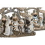 Crèche de Noël DKD Home Decor Bleu Blanc Marron Résine 20 x 7 x 17,5 cm (2 Unités)