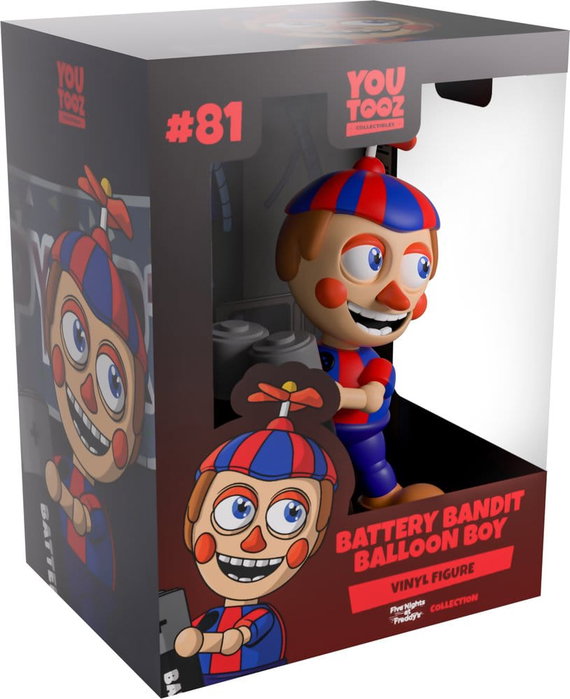 Youtooz Five Nights at Freddy's Figurine en vinyle Battery Balloon Boy 12 cm Youtooz Five Nights at Freddy's Figurine en vinyle Battery Balloon Boy 12 cm