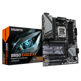 Gigabyte B650 EAGLE AX Carte mère AMD AM5 ATX (Wi-Fi 6, DDR5, PCIe 4.0, USB 3.2, 2.5GbE) - Noir