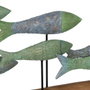 BigBuy Home Figurine Décorative Poissons Vert Naturel 56 x 7 x 31 cm