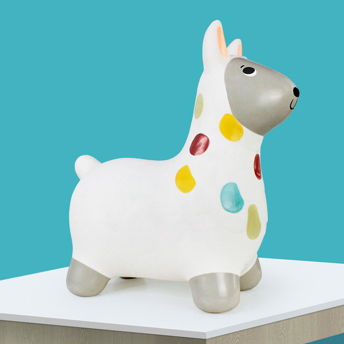 Fisher-Price Llama Saltarina avec pompe à gonflage - Llame sauteuse pour motricité dès 4 ans - Marque Deqube