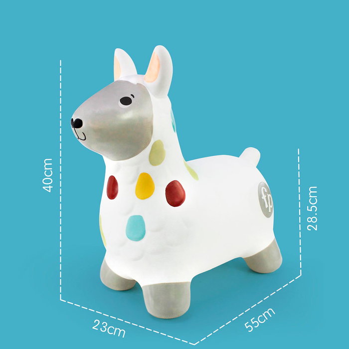 Fisher-Price Llama Saltarina avec pompe à gonflage - Llame sauteuse pour motricité dès 4 ans - Marque Deqube