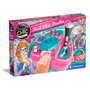 Clementoni - Kit Nail Art Studio 18730 pour Manucure avec Machine à Paillettes, Sécheur et Vernis - Art des Ongles Déco Glamour - Jeu Créatif Enfant +6 Ans