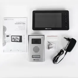 SCS Sentinel VisioFirst 7 - Interphone vidéo filaire avec écran 7 pouces, portée 100 m, 5 mélodies, vision nocturne, garantie 3 ans
